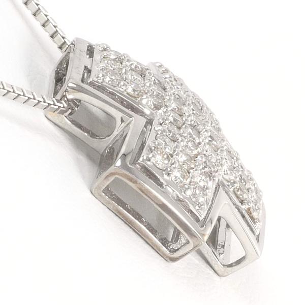 K18 White Gold Diamond Necklace