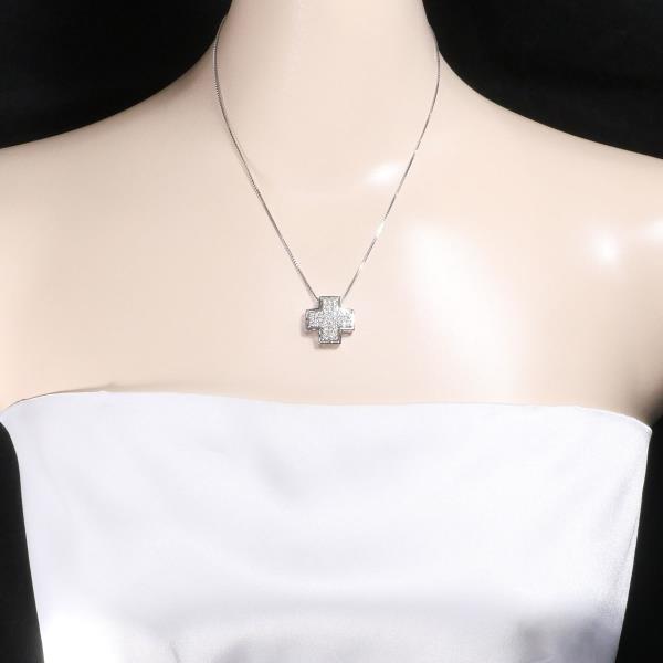 K18 White Gold Diamond Necklace