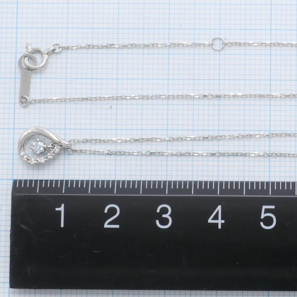 K18WG Aquamarine Diamond Necklace