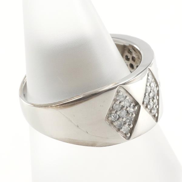 K18 White Gold Diamond Ring 13