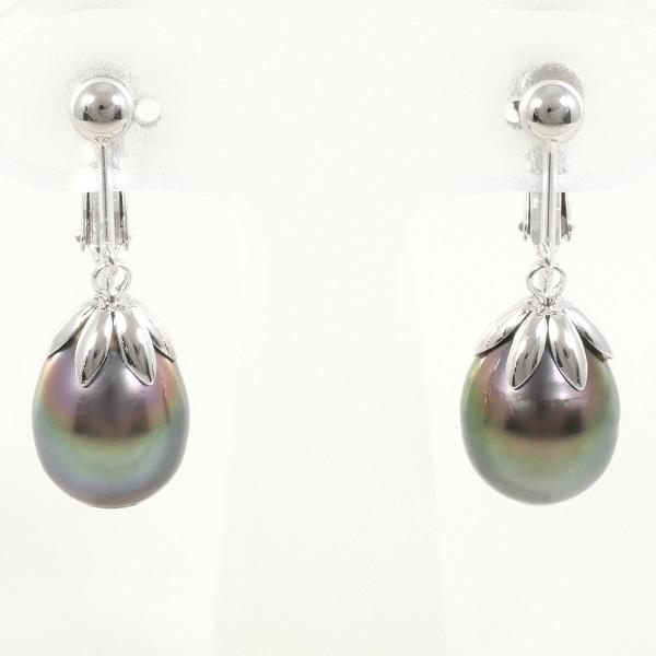 K14 White Gold Pearl Earrings in Great Condition