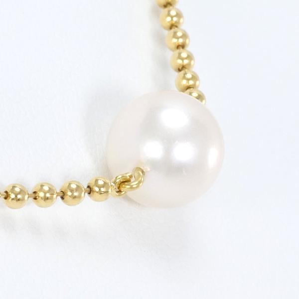 Mikimoto K18 Yellow Gold Pearl Necklace in Pristine Condition