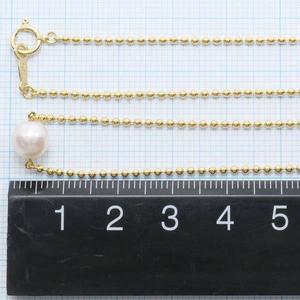 Mikimoto K18 Yellow Gold Pearl Necklace in Pristine Condition