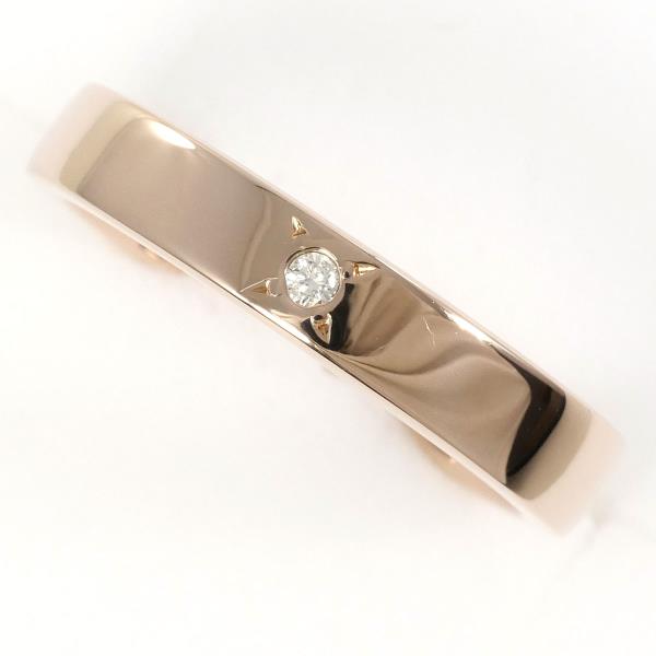 K18PG Pink Gold Diamond Ring 15.5