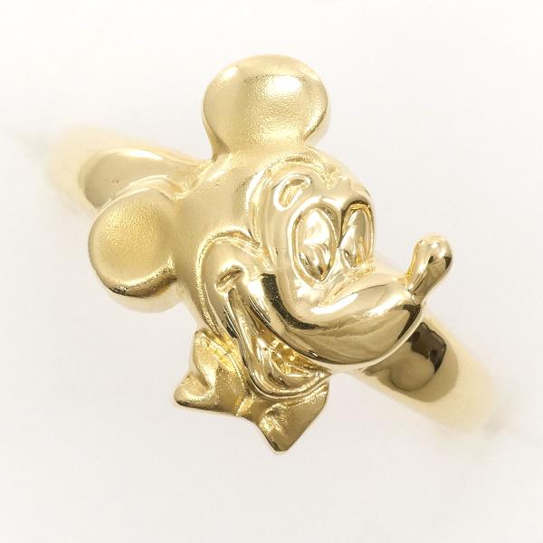 Disney Mickey Mouse K18YG Ring 10.5 in Excellent Condition