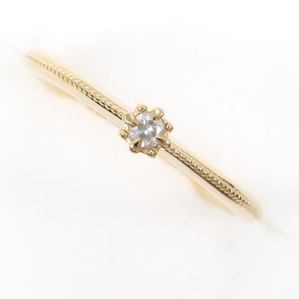 K10YG Yellow Gold Diamond Ring Size 9