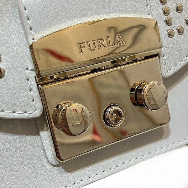 Furla Metropolis G6400 Leather Shoulder Bag in Good Condition