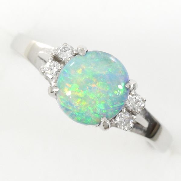 PT900 Platinum Opal Ring 14.5 in Excellent Condition