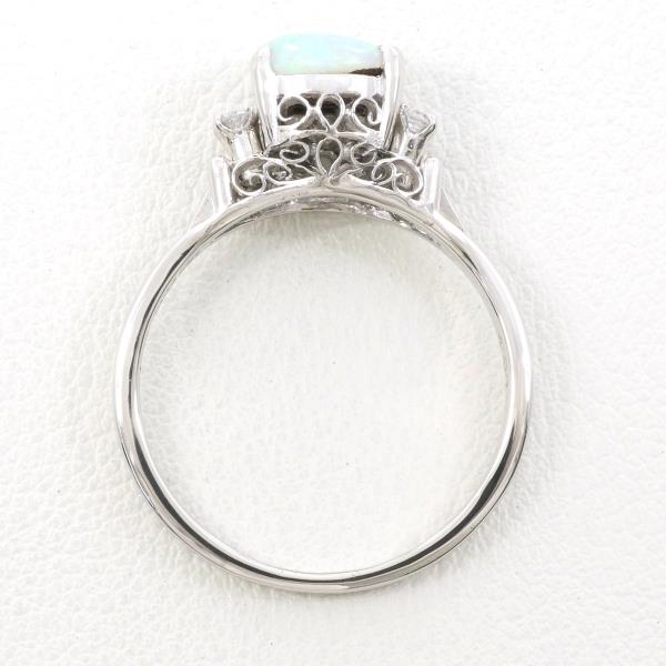 PT900 Platinum Opal Ring 14.5 in Excellent Condition