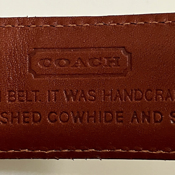 Coach Leather Black Belt 5950