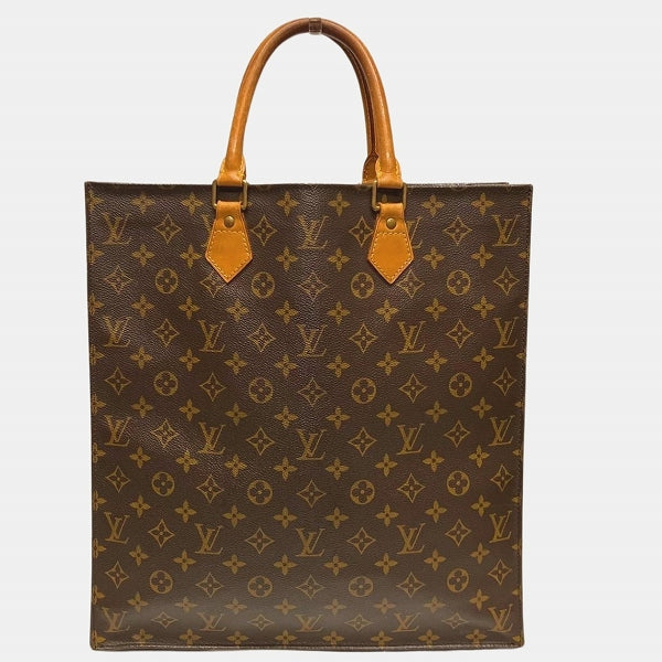 Louis Vuitton Monogram Sac Plat Tote Bag M51140 in Good Condition