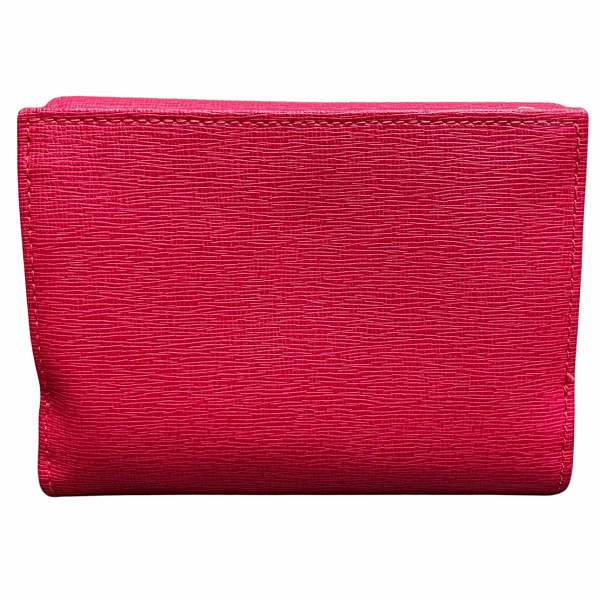 Furla Leather Pink Bifold Wallet in Good Condition