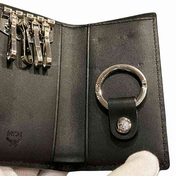 MCM PVC Leather Key Case Key Ring in Great Condition