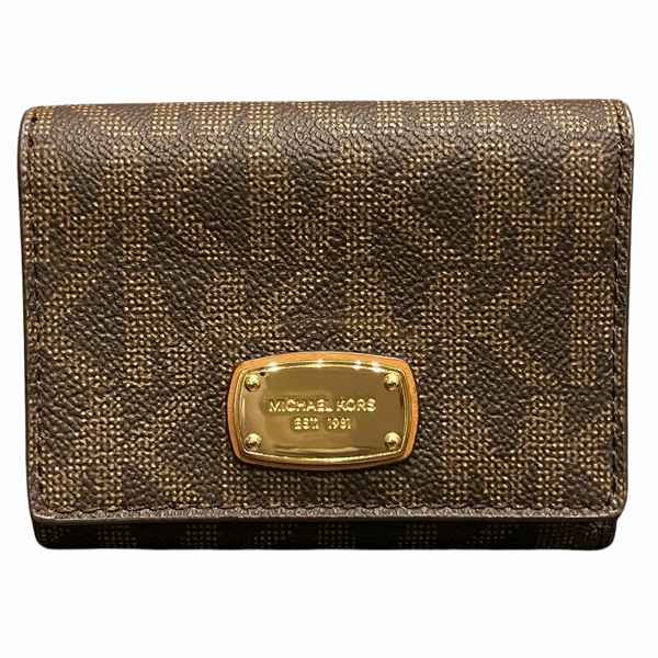 Michael Kors PVC Leather Trifold Wallet