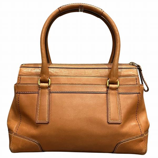 Coach Leather Hamptons Turnlock Bag 11047 in Good Condition