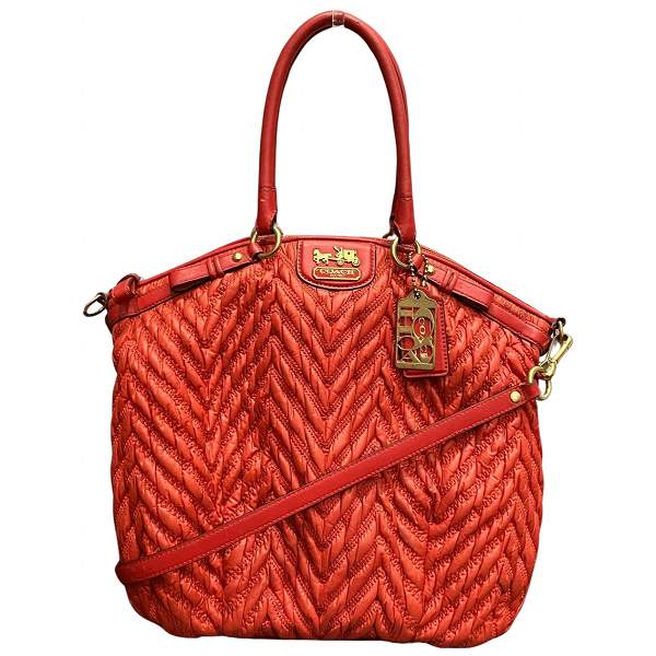 Coach Madison Quilted 2WAY Bag 18634 in Good Condition