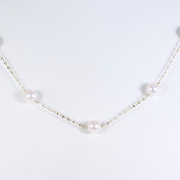 K18 Yellow Gold Pearl Necklace 61cm