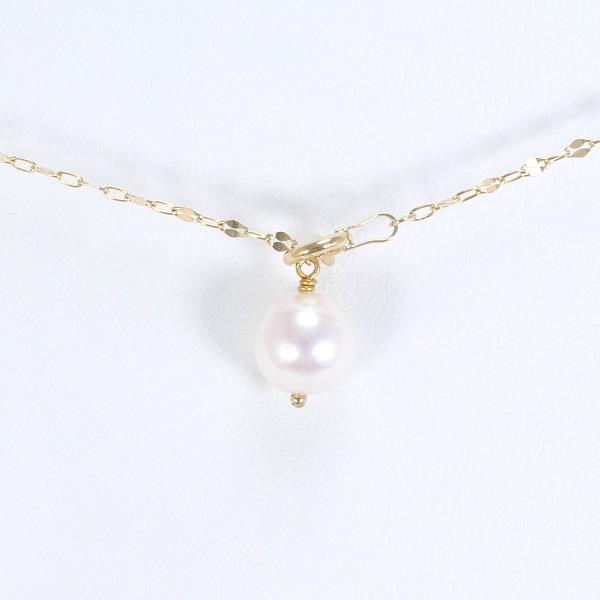 K18 Yellow Gold Pearl Necklace 61cm in Great Condition