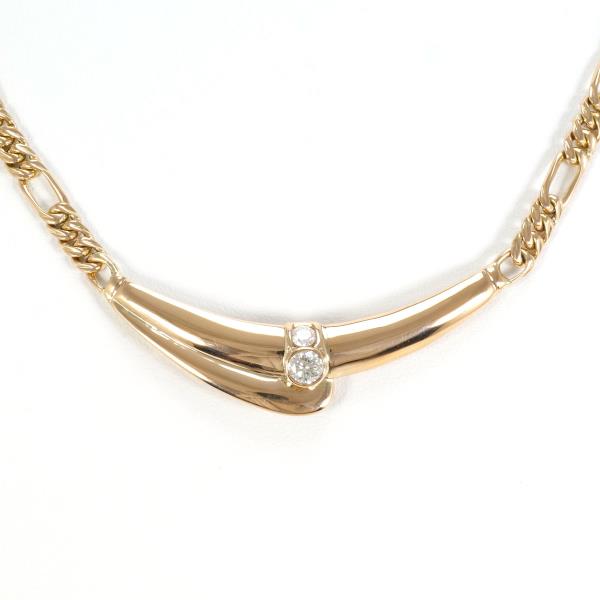 K18 Yellow Gold Diamond Necklace VS1 in Pristine Condition