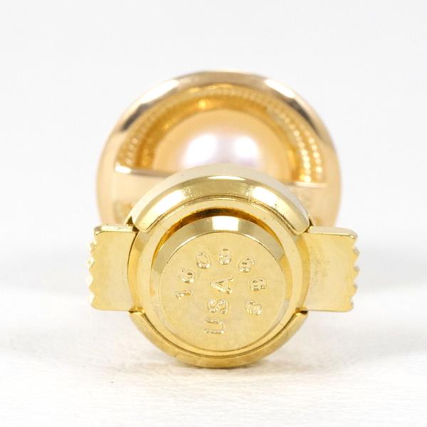 K18 Yellow Gold Pearl Pin Brooch