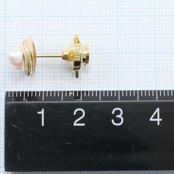 K18 Yellow Gold Pearl Pin Brooch