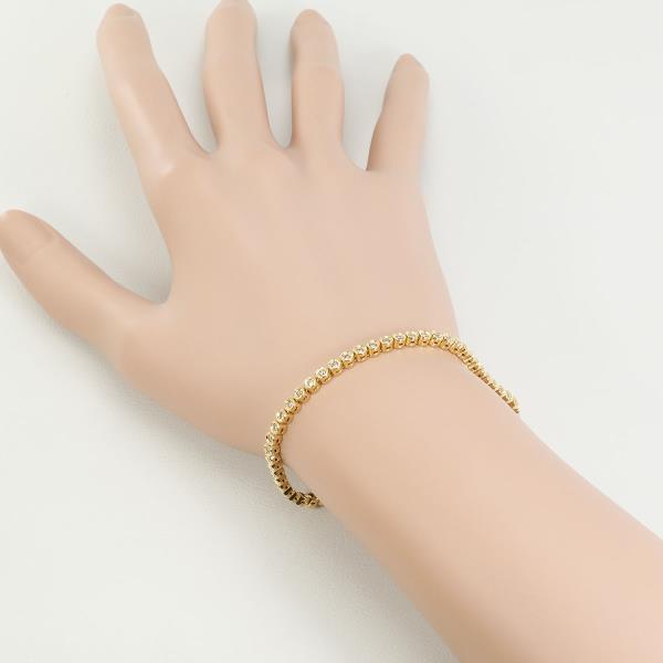 K18 Yellow Gold Diamond Bracelet 17.5cm