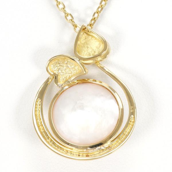 K18 Yellow Gold Mabe Pearl Necklace