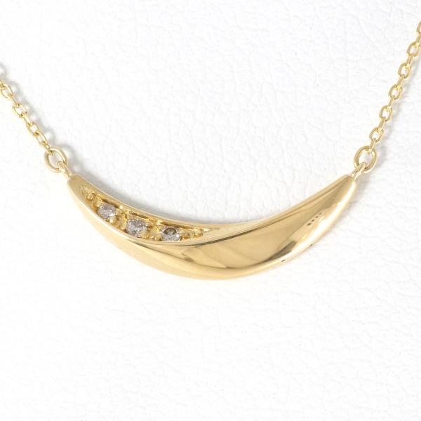 K18 Yellow Gold Diamond Necklace in Pristine Condition