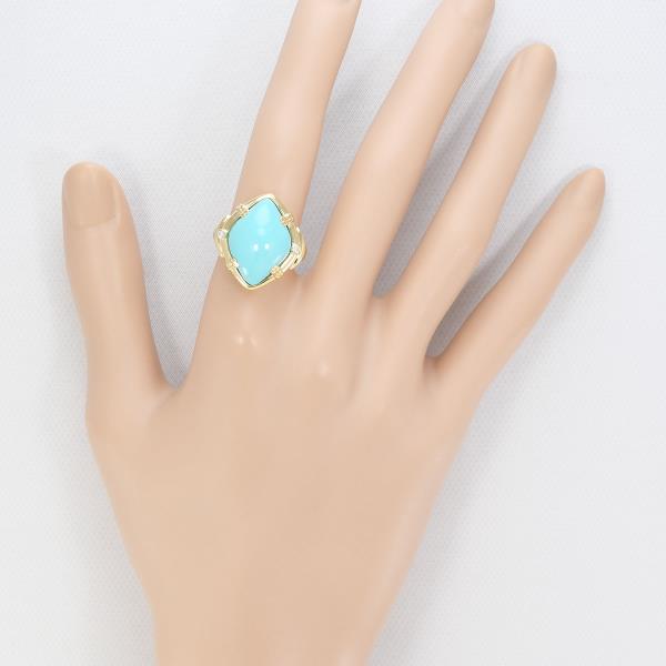 K18 Yellow Gold Turquoise Diamond Ring