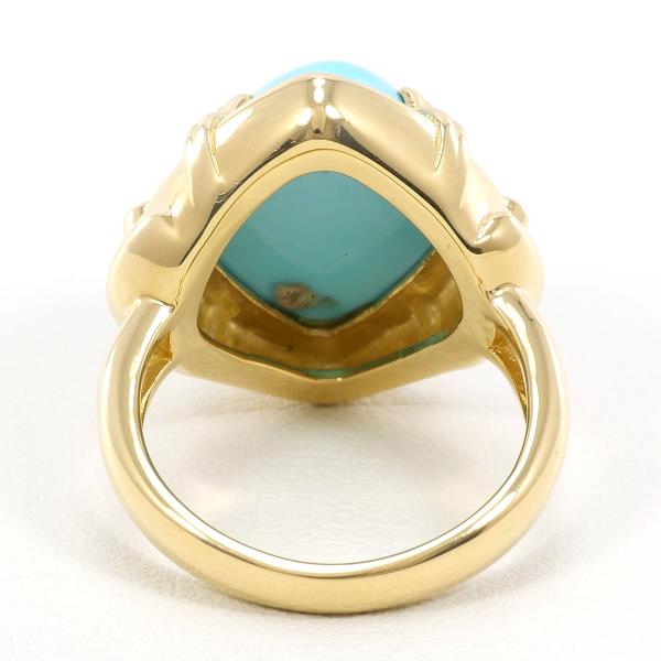 K18 Yellow Gold Turquoise Diamond Ring