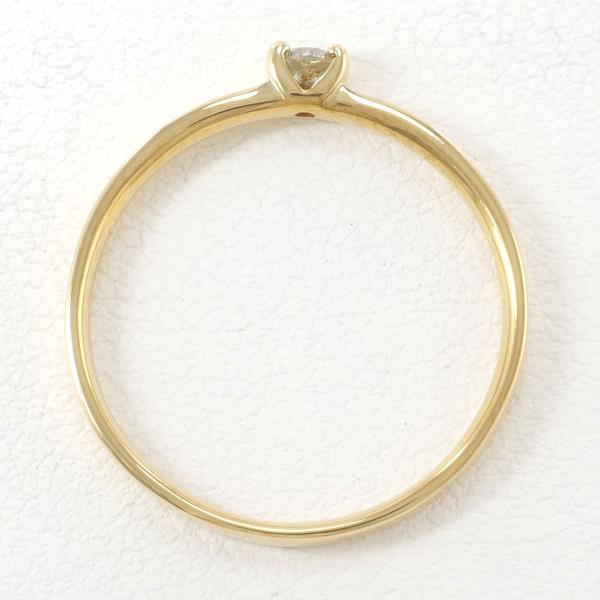 K18 Yellow Gold Diamond Ring 10 in Excellent Condition