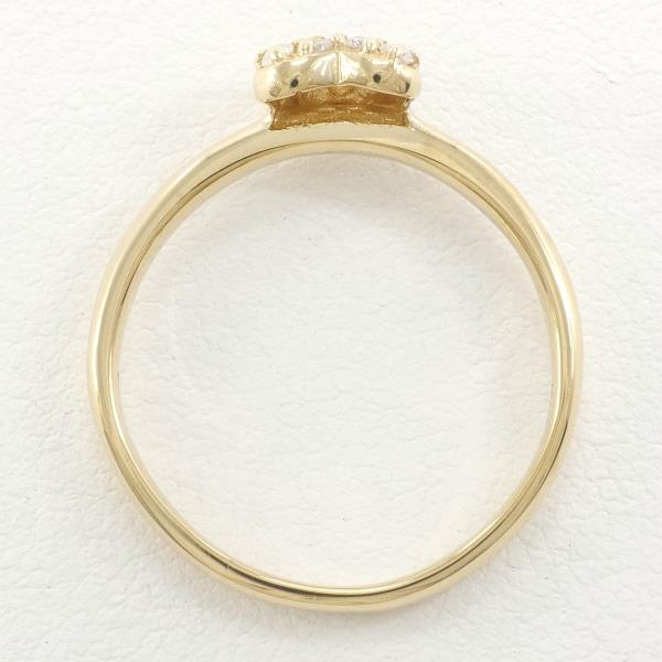 K18 Yellow Gold Diamond Ring 11号 in Excellent Condition