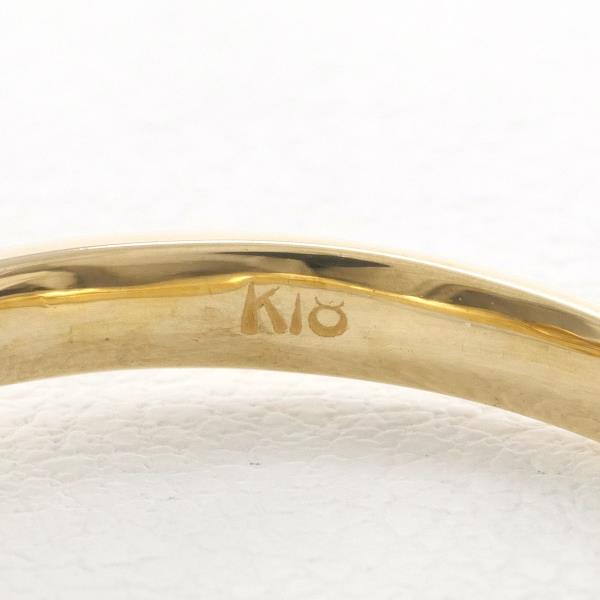 K18 Yellow Gold Diamond Ring 11号 in Excellent Condition