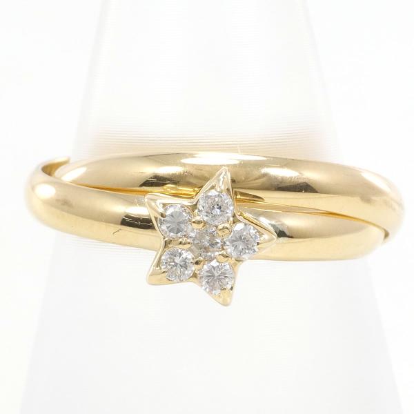 K18 Yellow Gold Diamond Ring