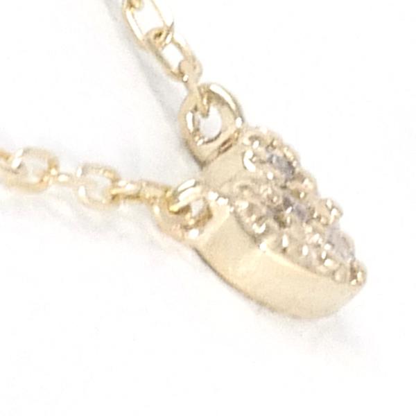 K10 Yellow Gold Diamond Necklace in Excellent Condition