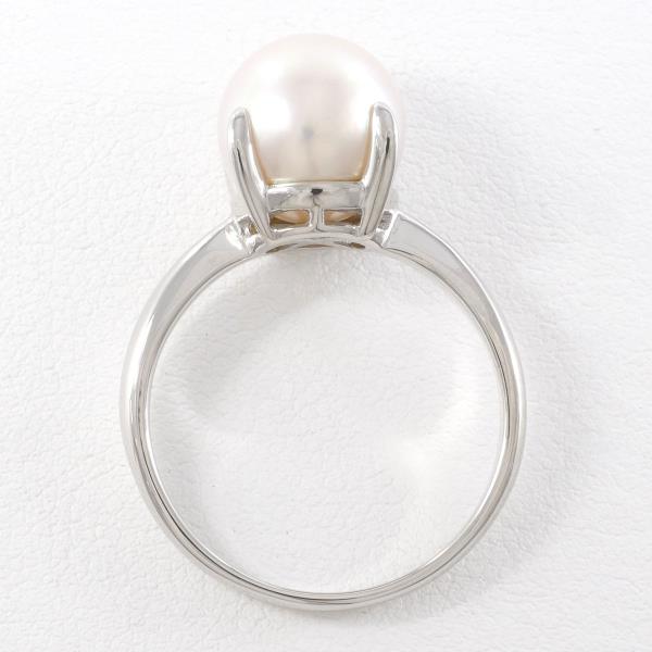 PT900 Platinum Pearl Ring Size 13 in Excellent Condition