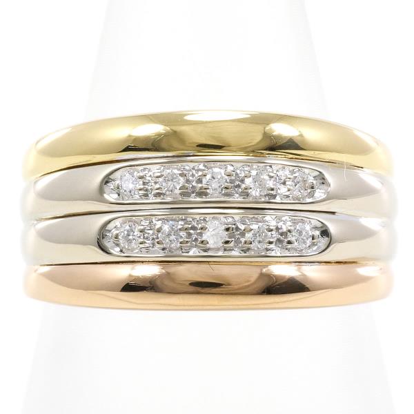 K18 Gold Diamond Ring 0.11ct