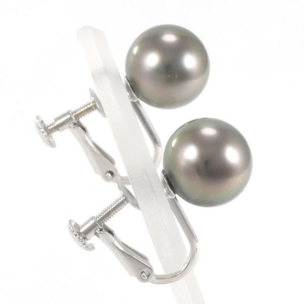 K14 White Gold Pearl Earrings in Excellent Condition