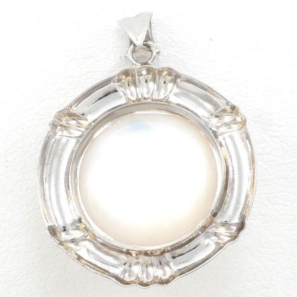 K14 White Gold Pearl Pendant Top