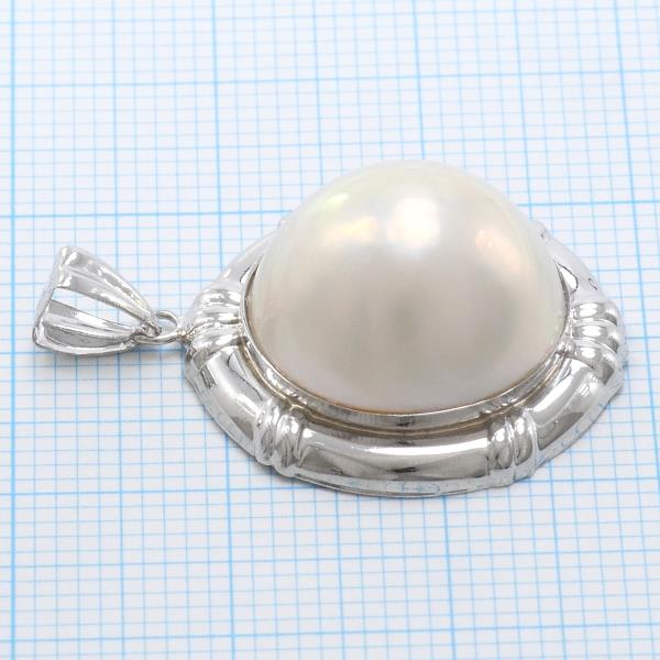 K14 White Gold Pearl Pendant Top