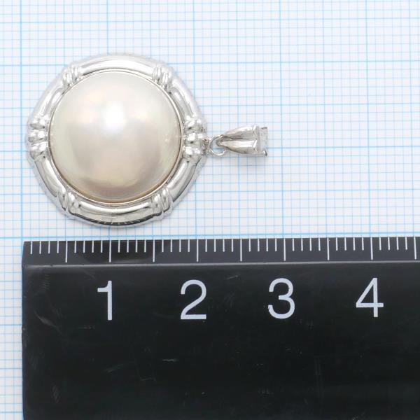 K14 White Gold Pearl Pendant Top