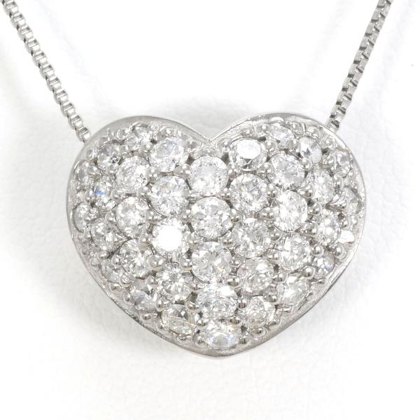 K18 White Gold Diamond Necklace