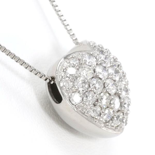 K18 White Gold Diamond Necklace