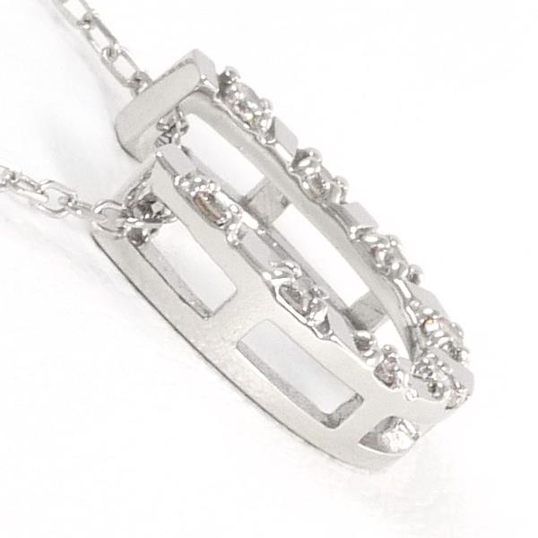 K18 White Gold Diamond Necklace