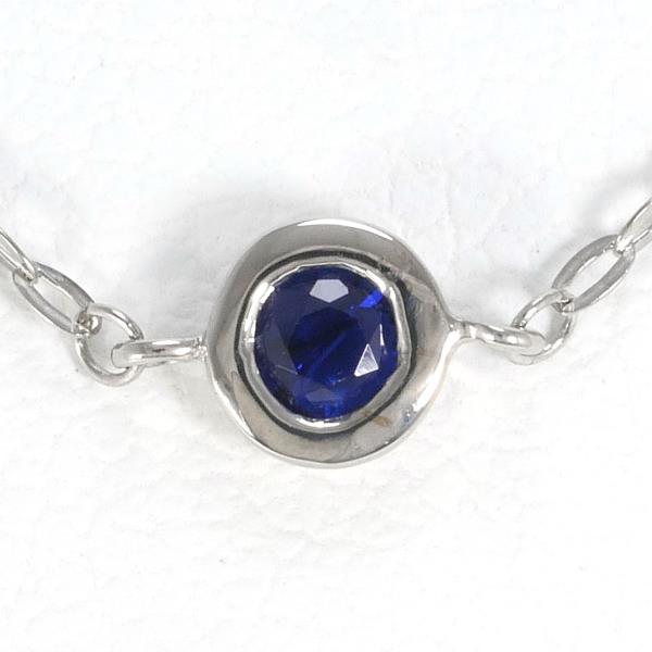 K18 White Gold Sapphire Necklace