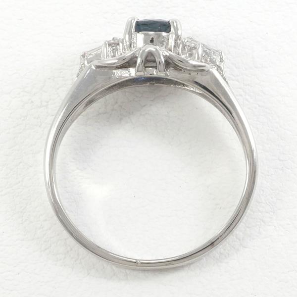 K14 White Gold Sapphire Ring in Excellent Condition