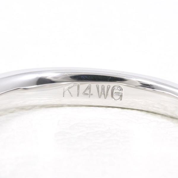 K14 White Gold Diamond Ring Size 7 in Excellent Condition