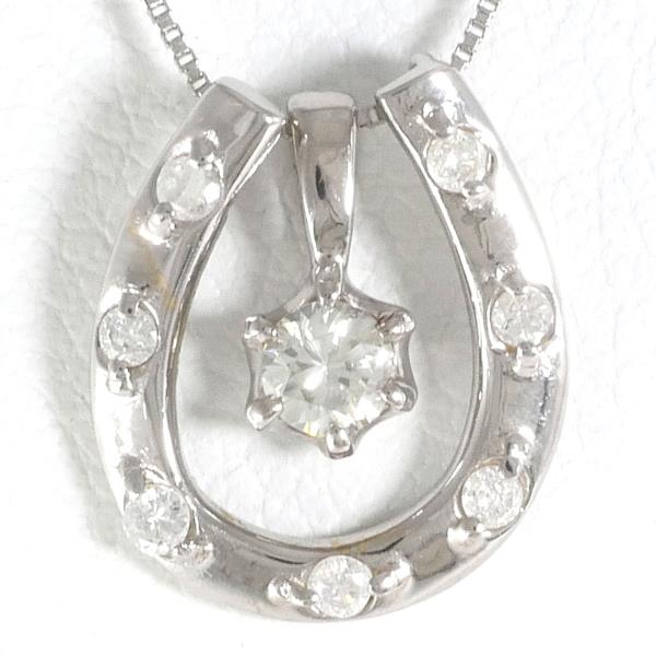 K18 White Gold Diamond Necklace