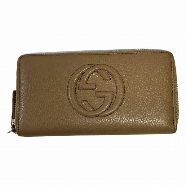 Gucci Leather Interlocking G Long Wallet 598187 in Great Condition