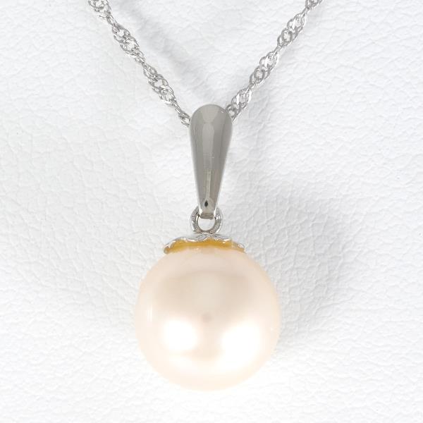 PT900 Platinum PT850 Necklace Pearl in Excellent Condition